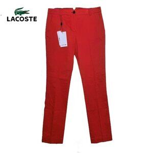 Lacoste Women’s Chino, Pants Size 4, Cotton Mid Rise, NWT